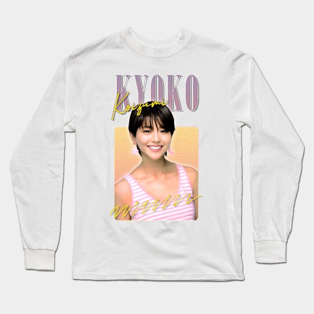 Kyoko Koizumi // Retro 80s Fan Art Design Long Sleeve T-Shirt by DankFutura